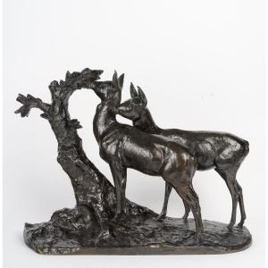 Maximilien Fiot (1886-1953), Two Young Goats 