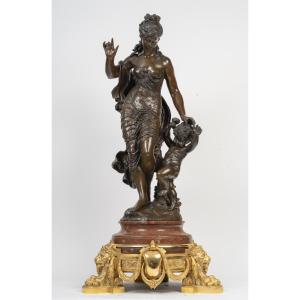 Auguste MOREAU (1834-1917),  Femme à l'enfant