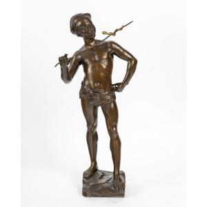 Adolphe Jean Lavergne (1863-1928), The Snake Charmer