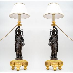 Pair Of 19th Century Lamps