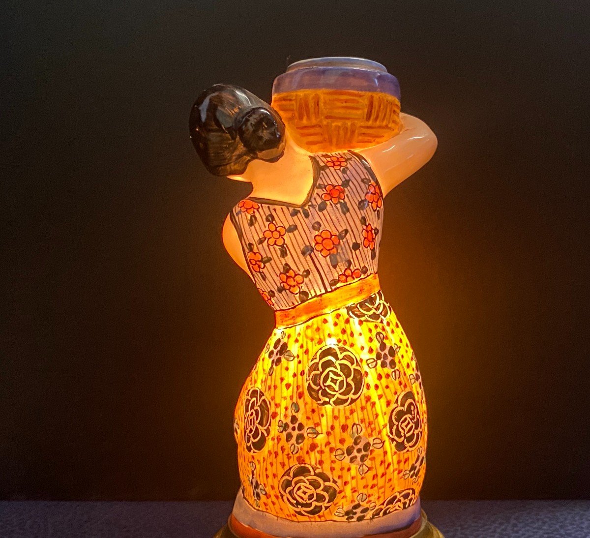 Veilleuse, Brûle parfum En Céramique - Art Déco - 1930-photo-4