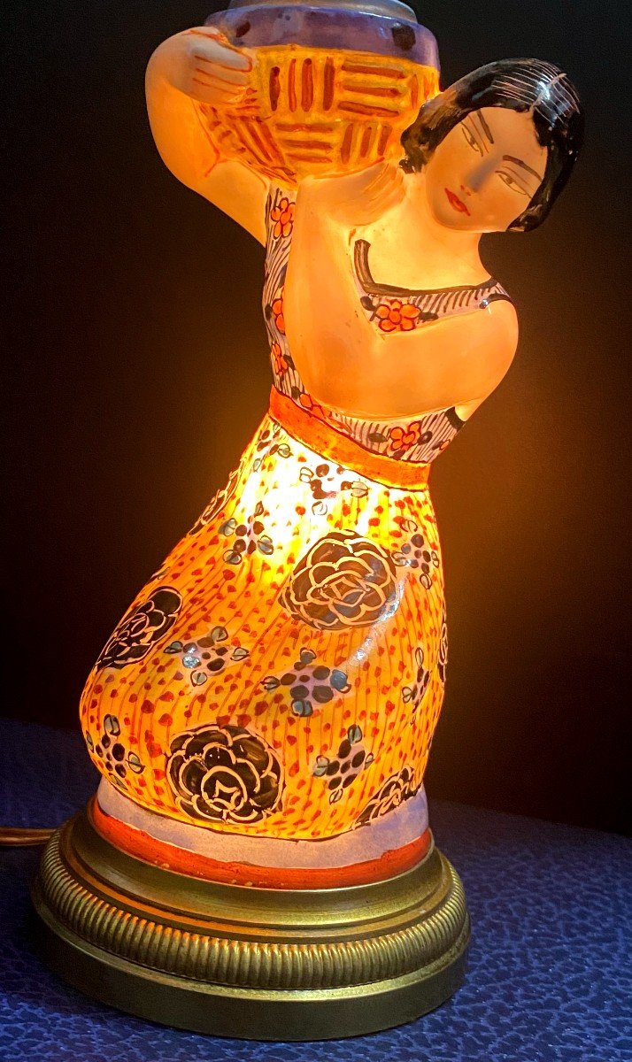 Veilleuse, Brûle parfum En Céramique - Art Déco - 1930-photo-7