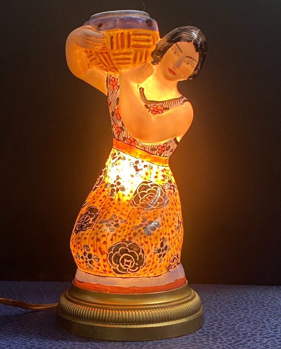 Veilleuse, Brûle parfum En Céramique - Art Déco - 1930
