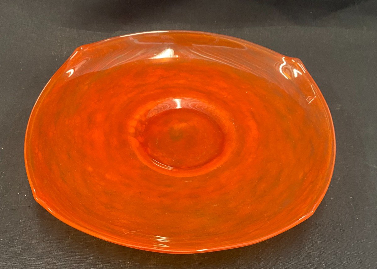 Schneider - Orange Glass Cup - XXth-photo-1