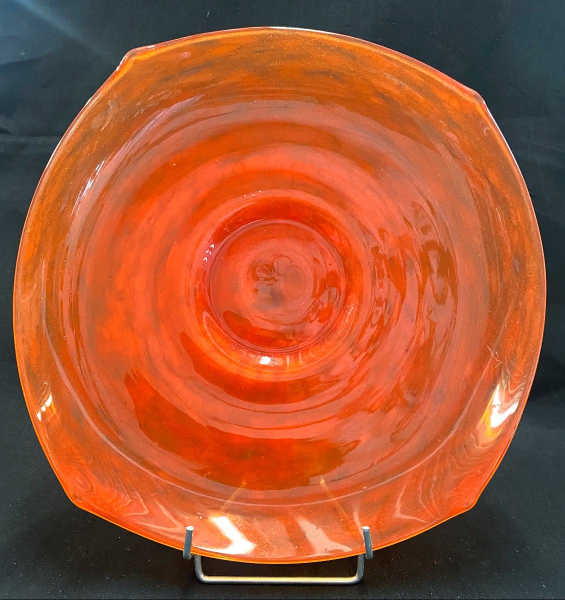 Schneider - Orange Glass Cup - XXth
