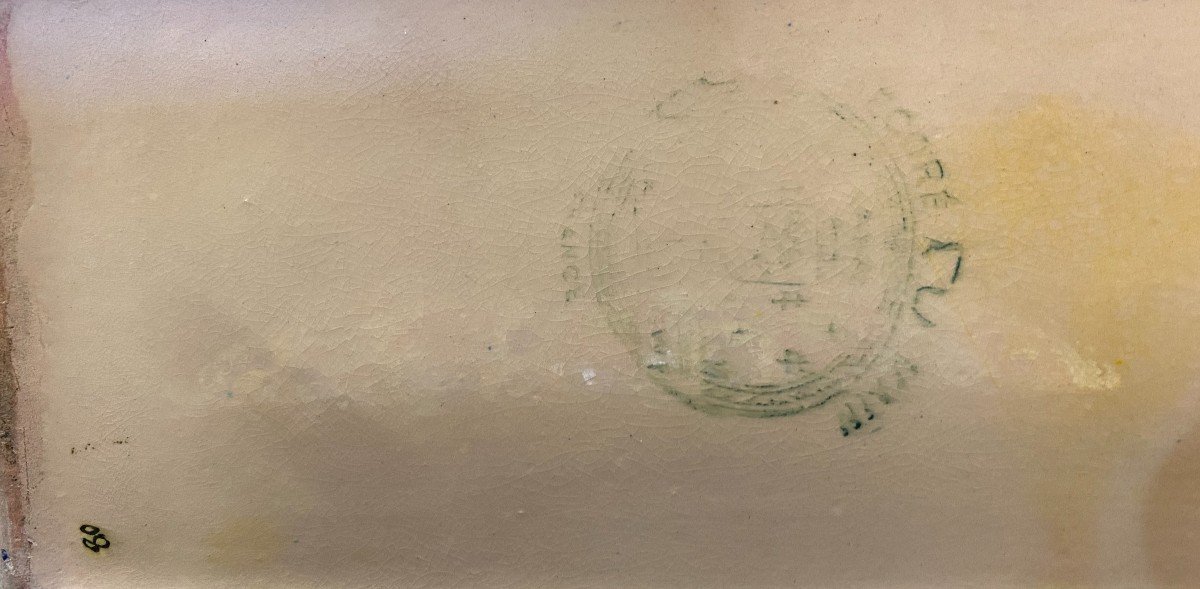 Longwy - Biscuit Box In Enamels With Floral Decor - XXth Century-photo-4