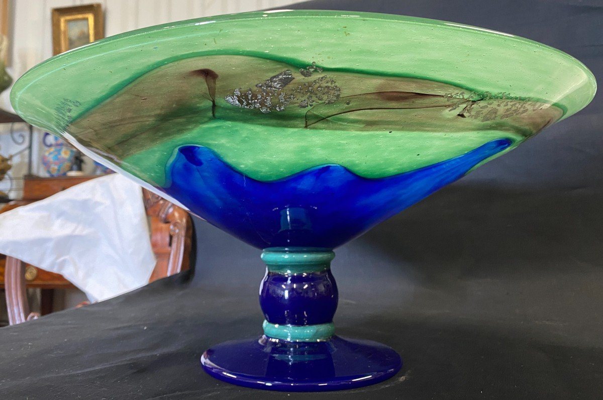 A Delatte - Important Fruit Bowl - XXth-photo-5