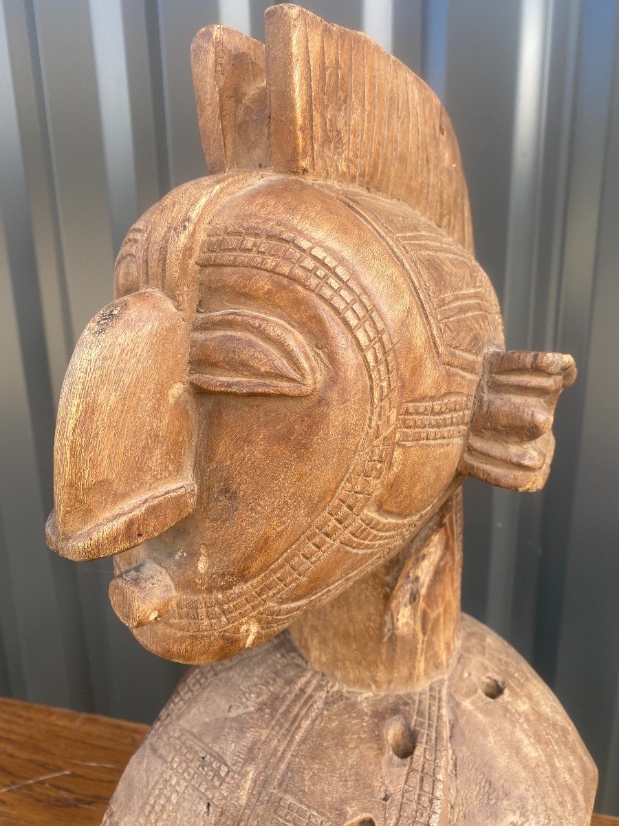 Guinea - Nimba African Sacred Shoulder Mask - 1940-1950-photo-3