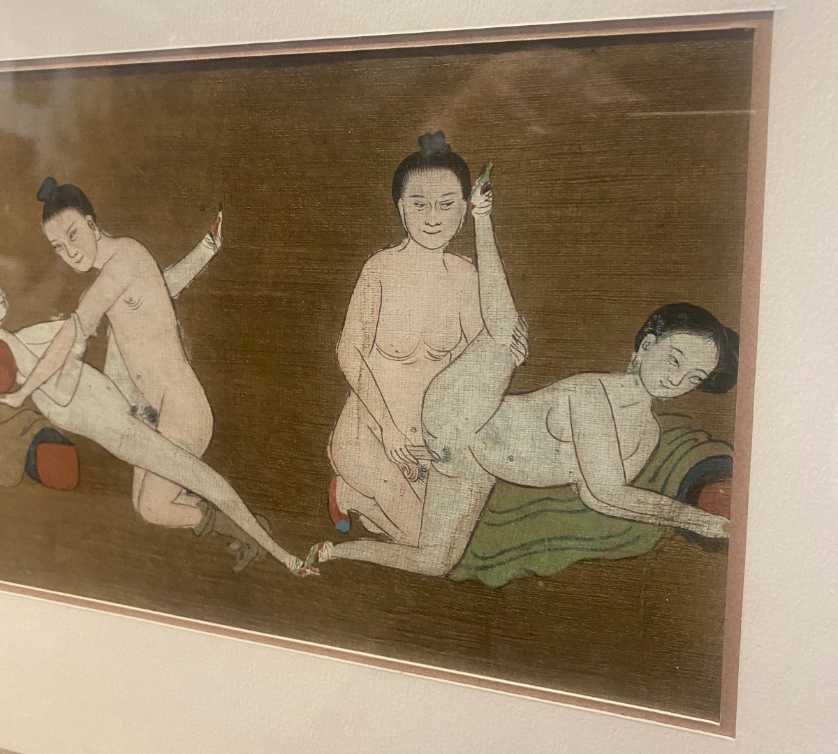 Japon - Peinture érotique - Scènes Du Kamasutra - XX ème-photo-1