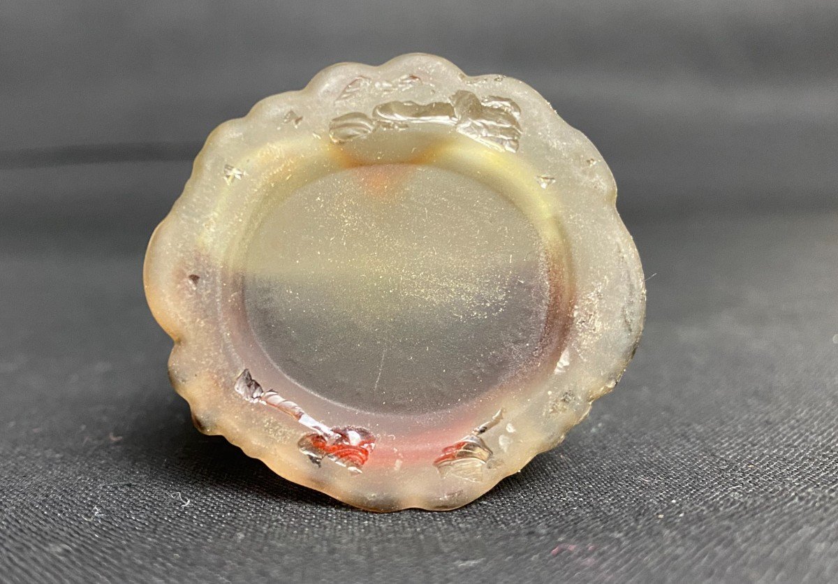 Old Lucien Lelong Glass Perfume Bottle-photo-2