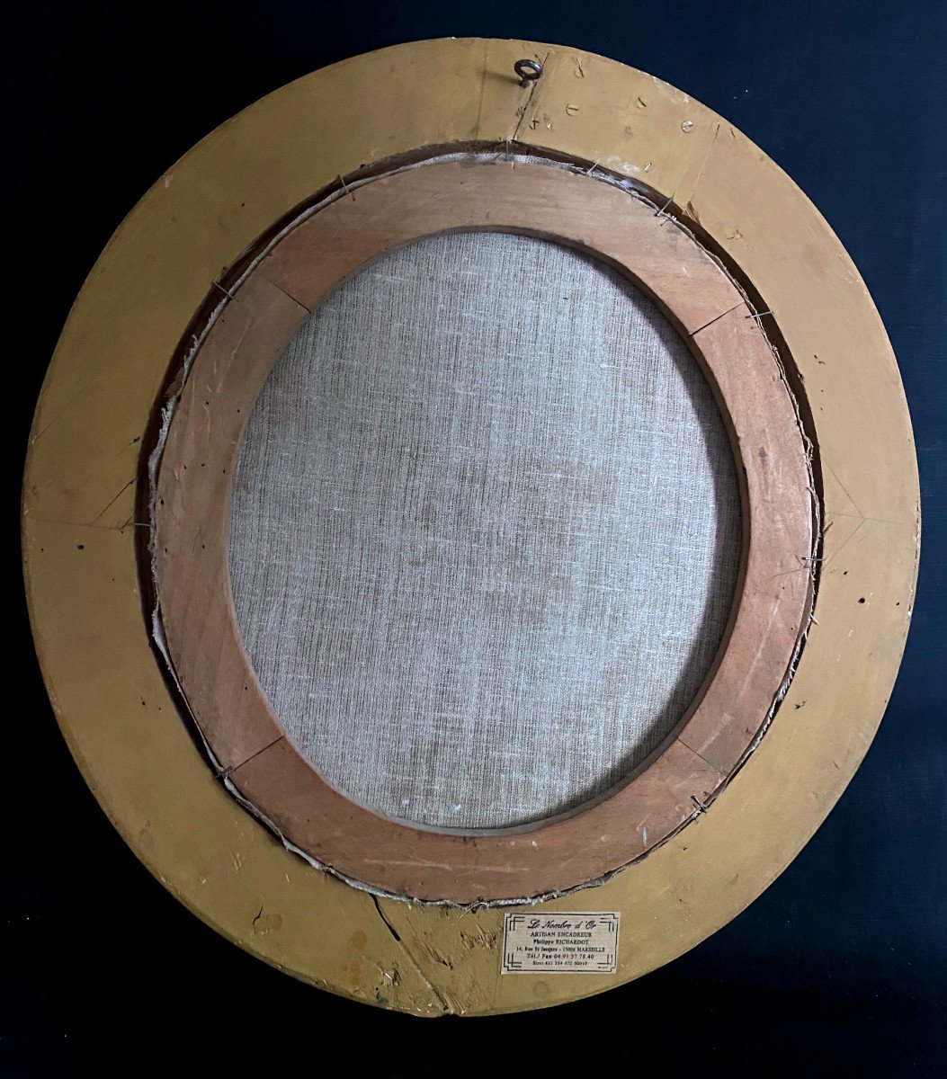 Tableau 17 Ième, Huile Sur Toile De La Vierge, l'Immaculée Conception-photo-4