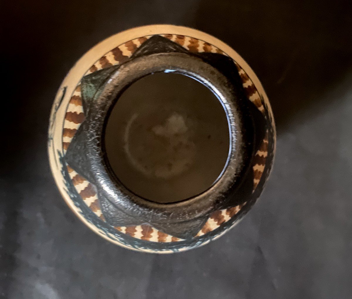 Ciboure Stoneware Vase - Art Deco - Basque Country-photo-5