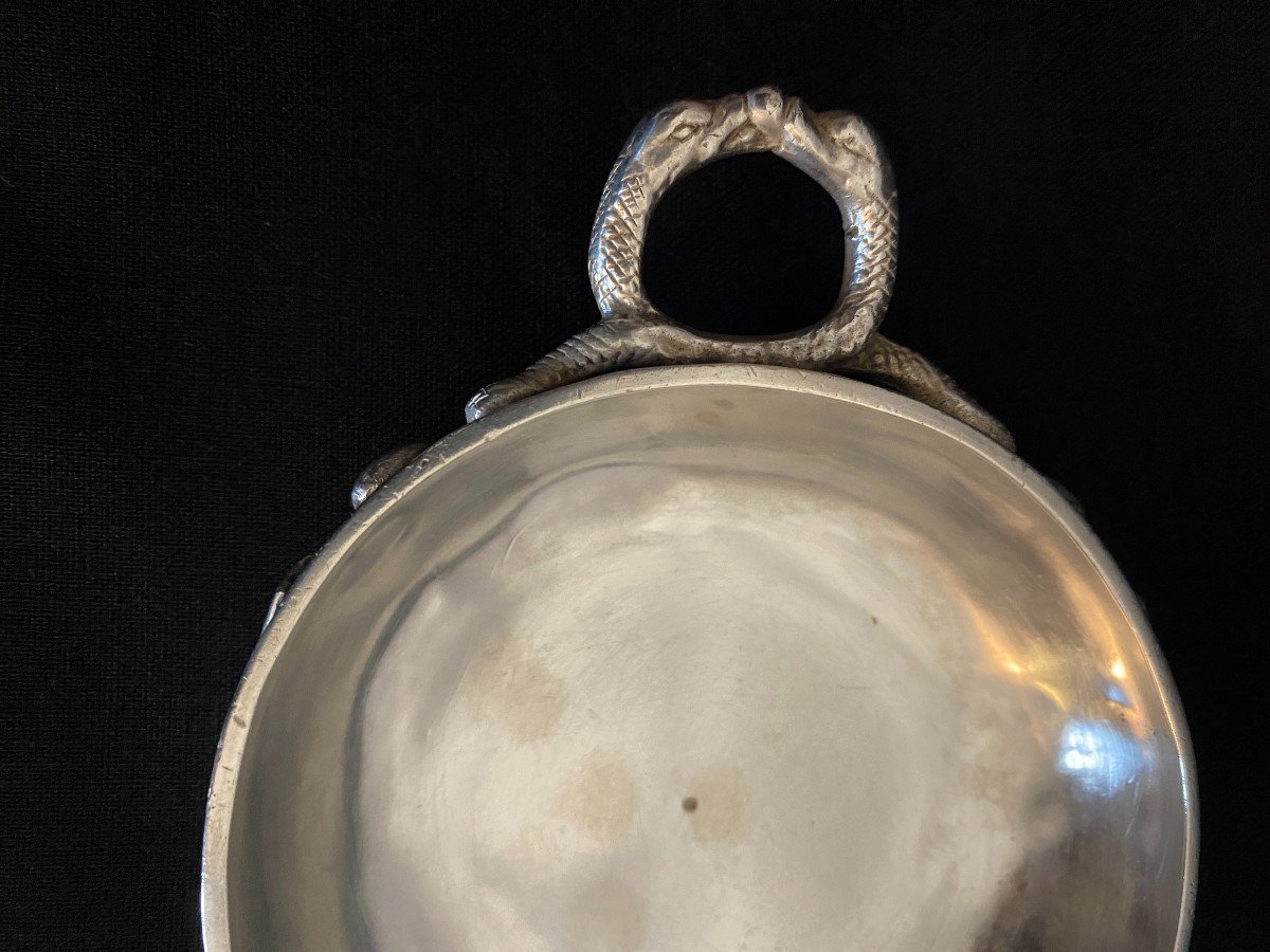 Taste Vin En Argent Massif Du 18 Ième -photo-1