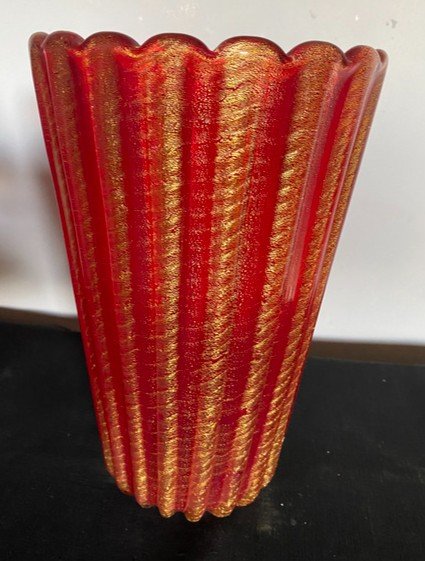 Vase Vintage De Barovier Et Toso Murano 1950-photo-1
