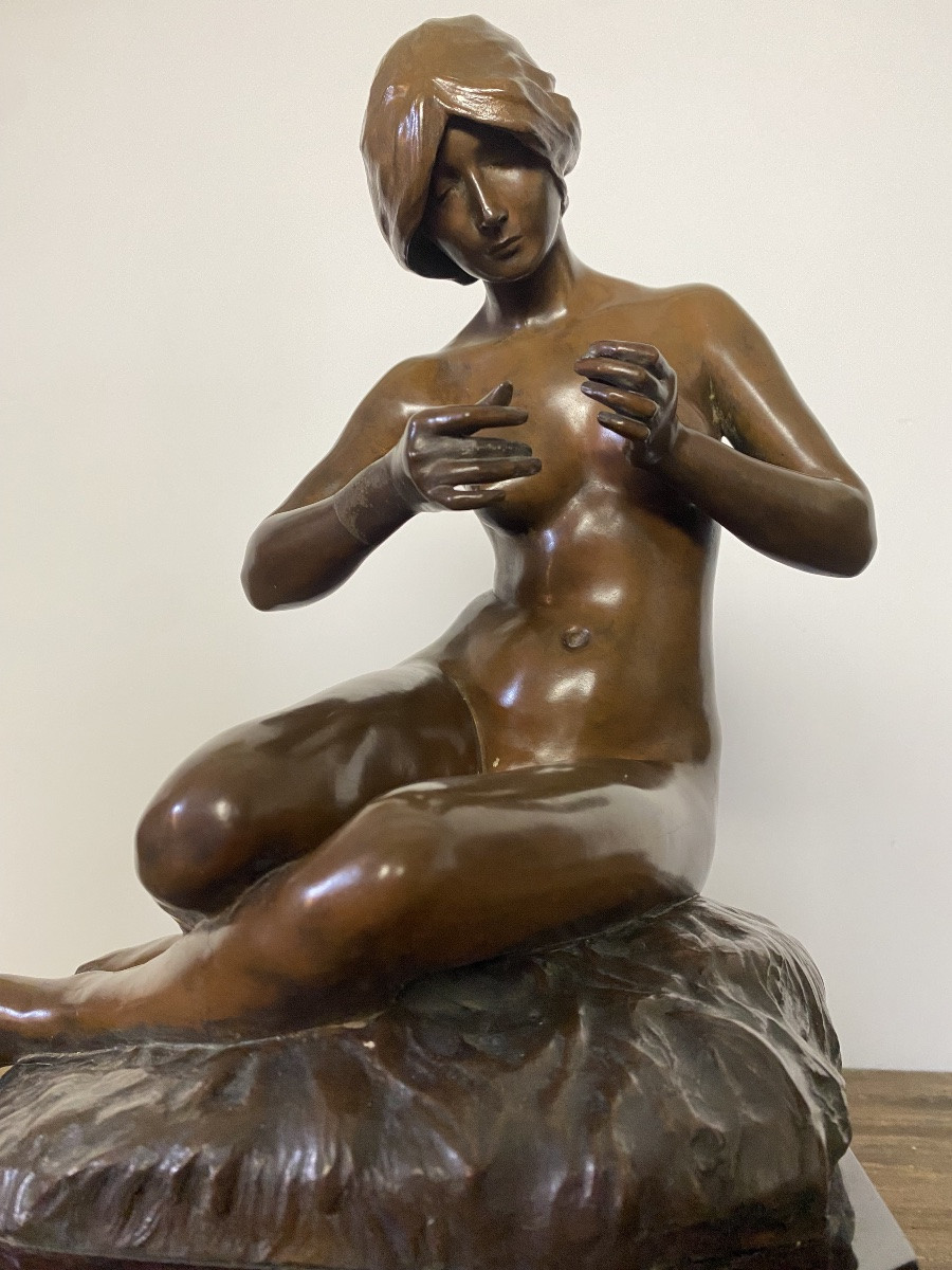 Alexandre CLERGET - Jeune Femme en bronze-photo-4