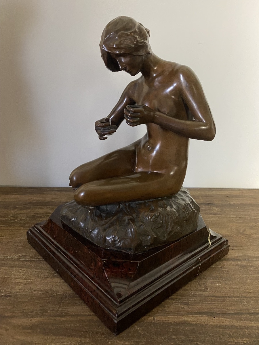 Alexandre CLERGET - Jeune Femme en bronze-photo-1