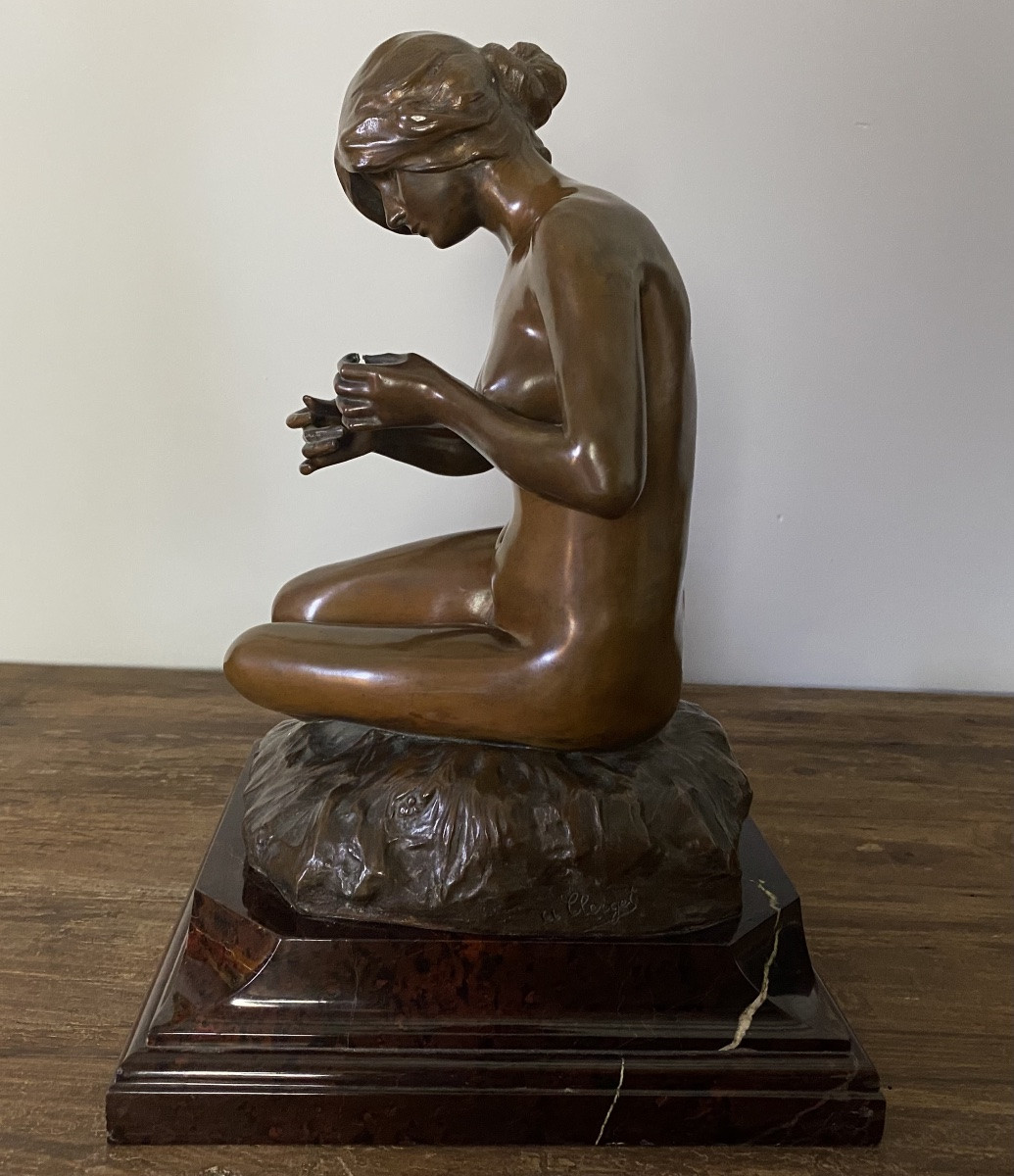 Alexandre CLERGET - Jeune Femme en bronze-photo-4