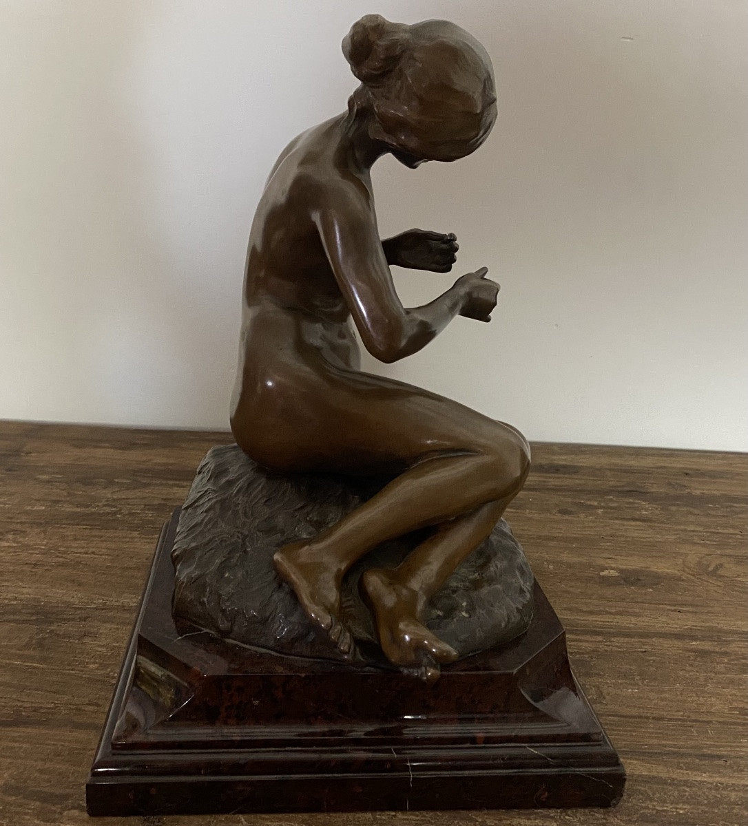 Alexandre CLERGET - Jeune Femme en bronze-photo-6