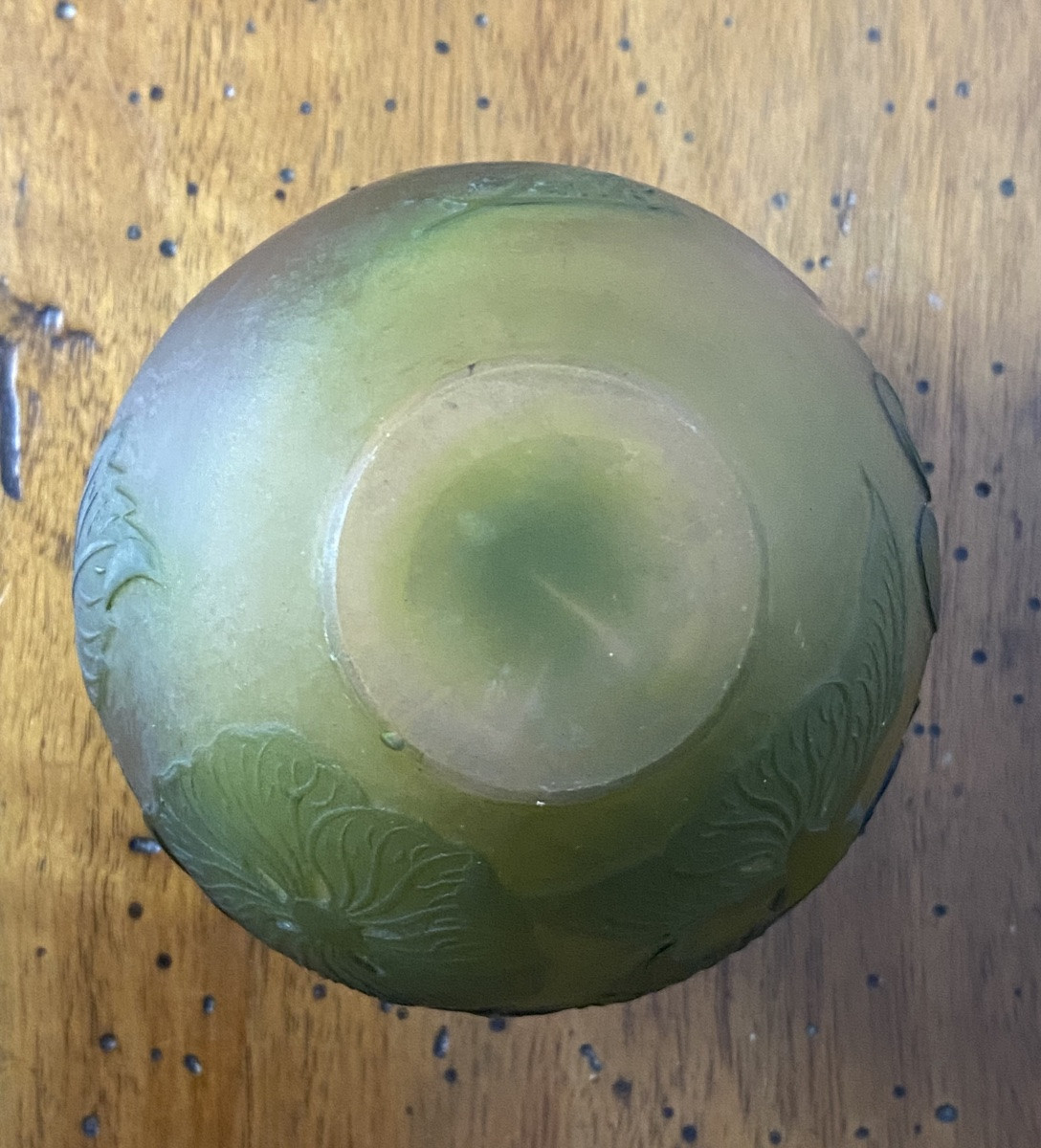 Emile Gallé-Vase à décor de clématites -photo-1