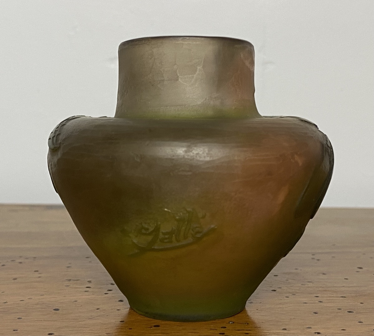 Emile Gallé-Vase à décor de clématites -photo-3