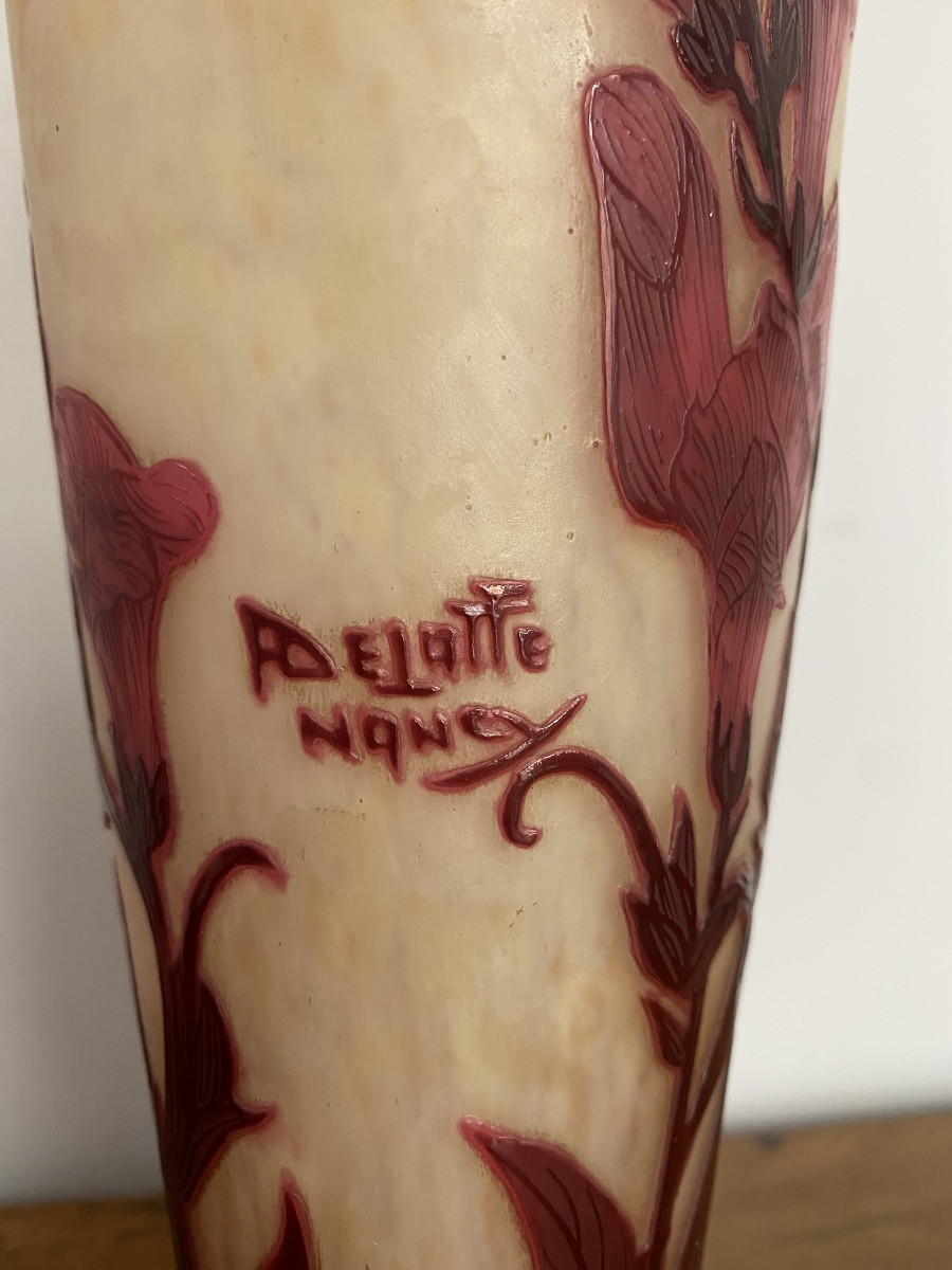 Delattre Nancy- Vase à décor de digitales-photo-3