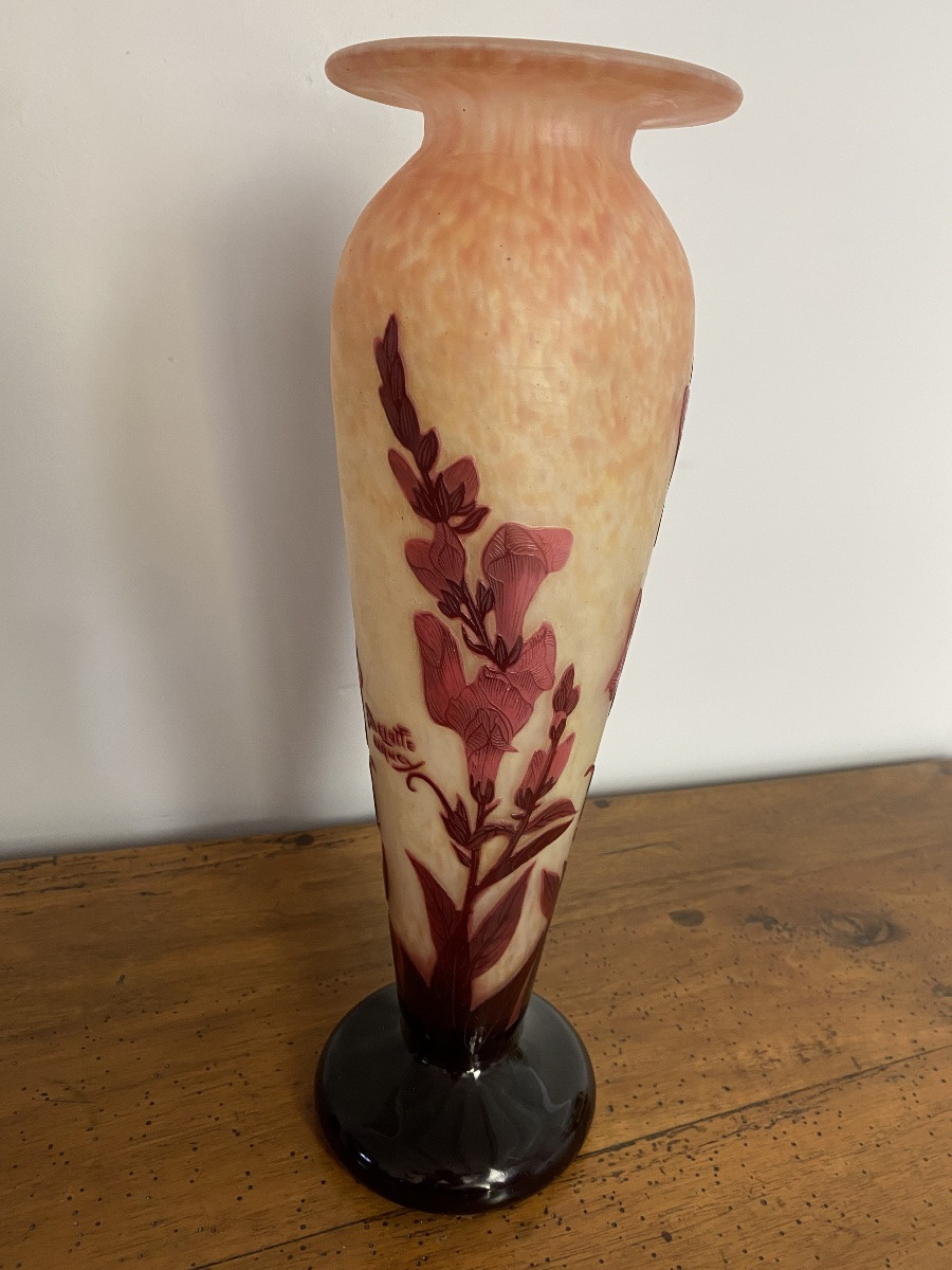 Delattre Nancy- Vase à décor de digitales-photo-1