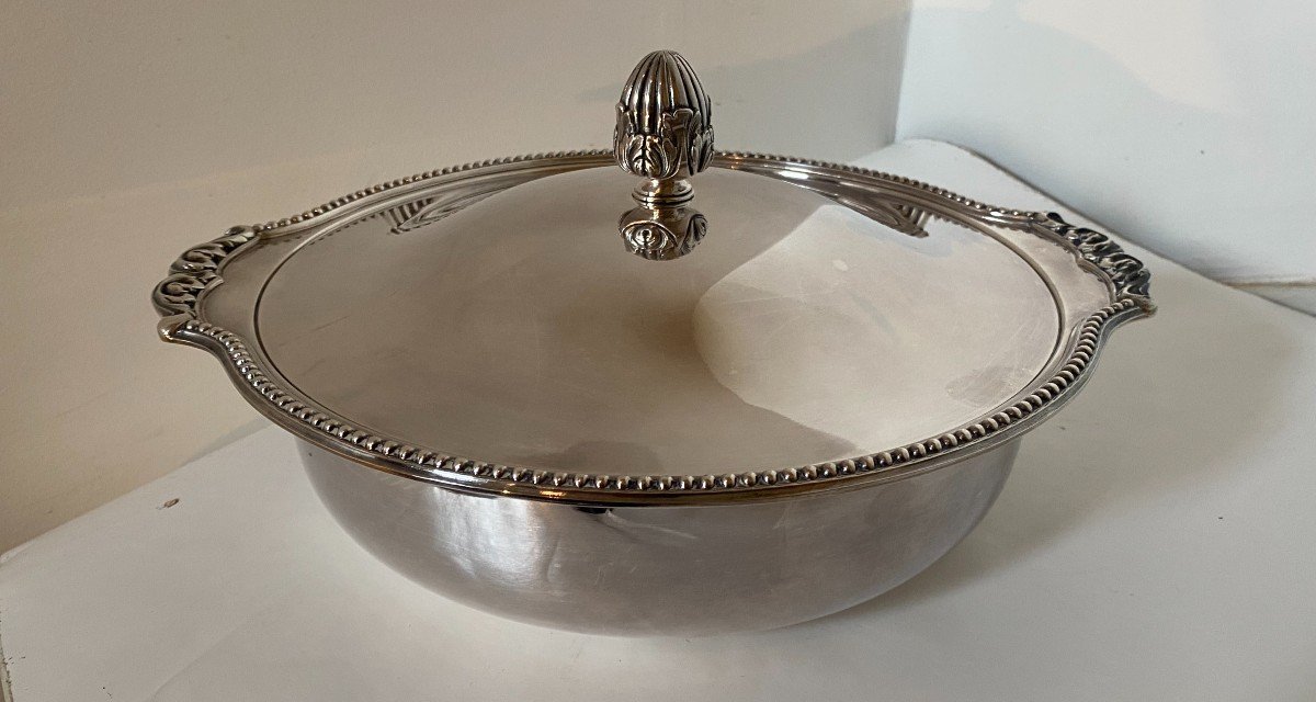 Saint Médard Silver Metal Vegetable Dish-photo-5