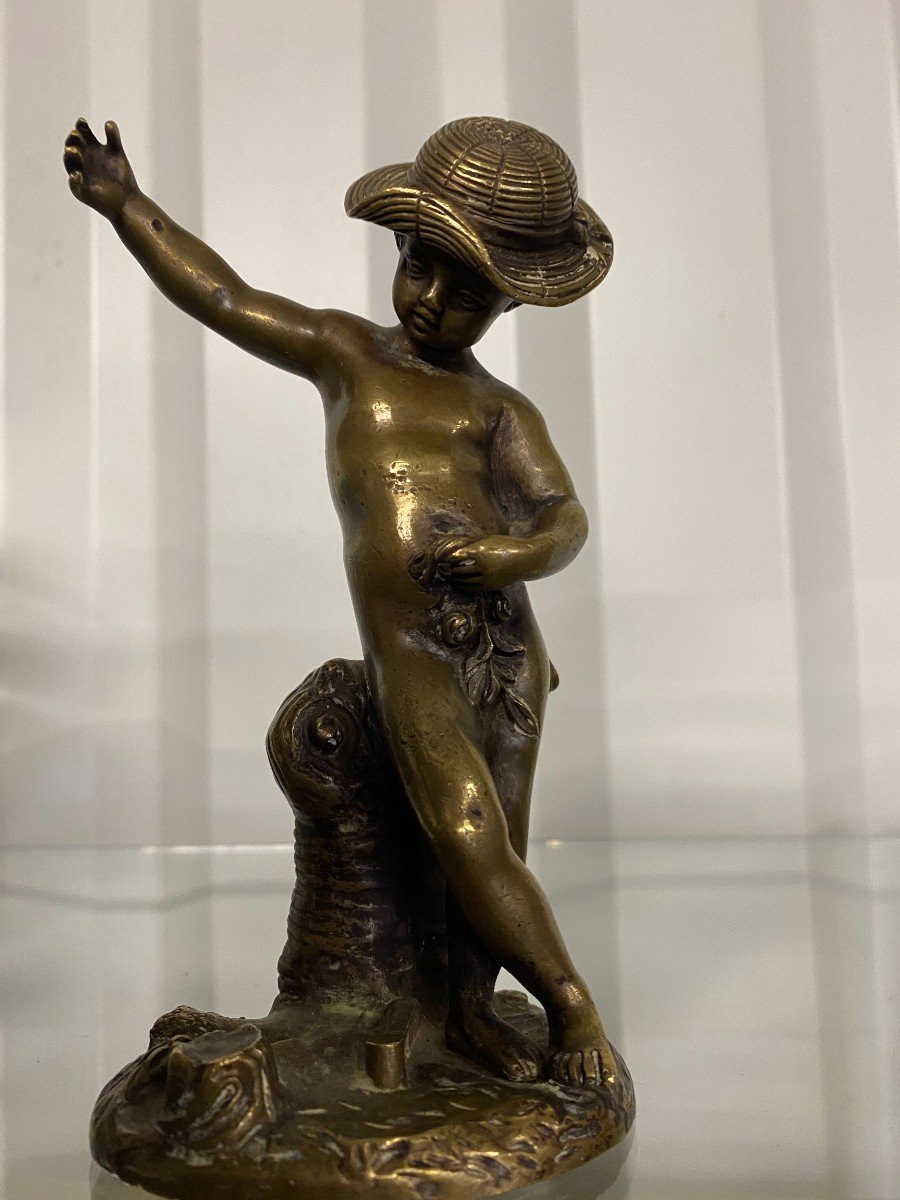 Paire De Bronze Romantique - 19 Ième-photo-3