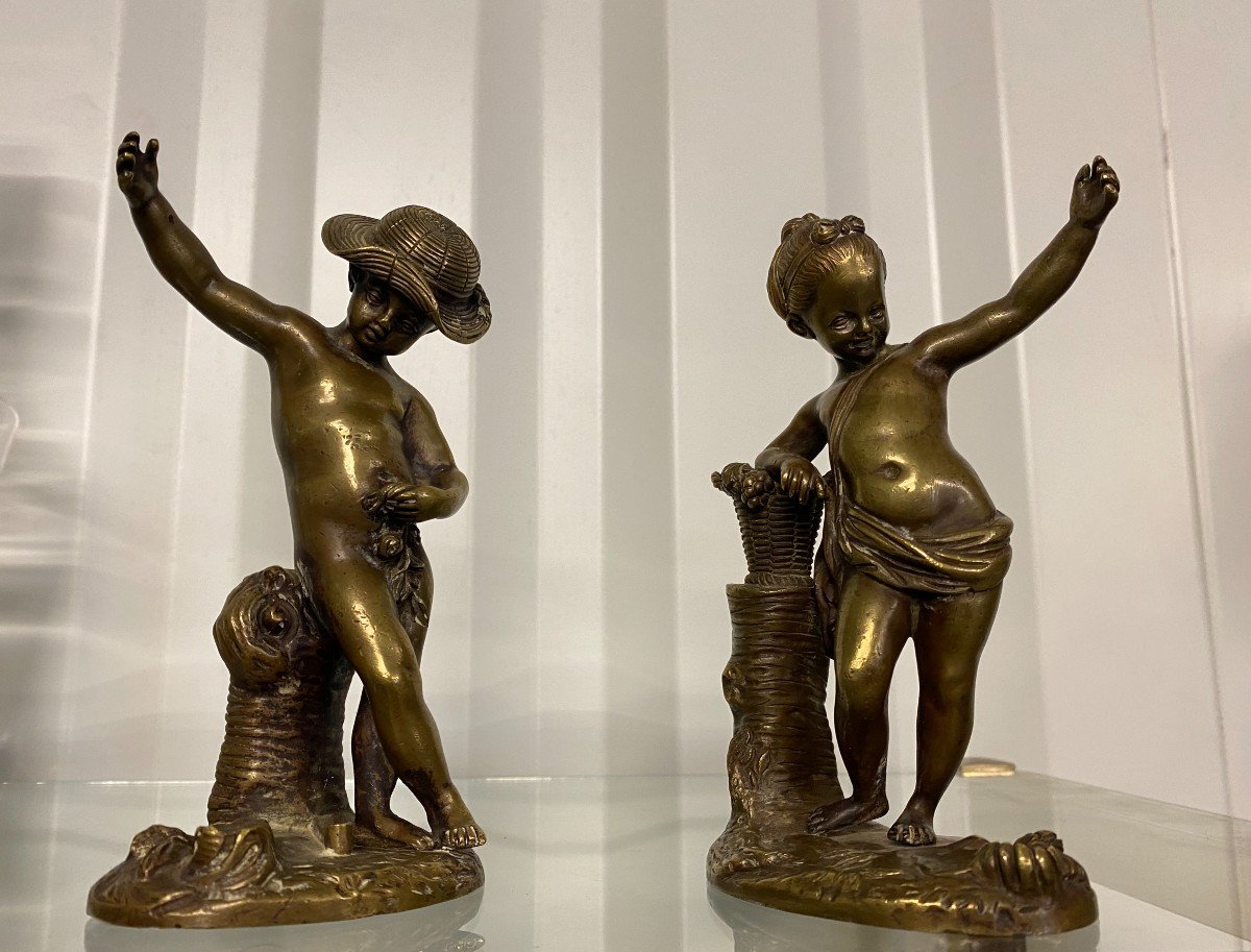 Romantic Bronze Pair - 19th