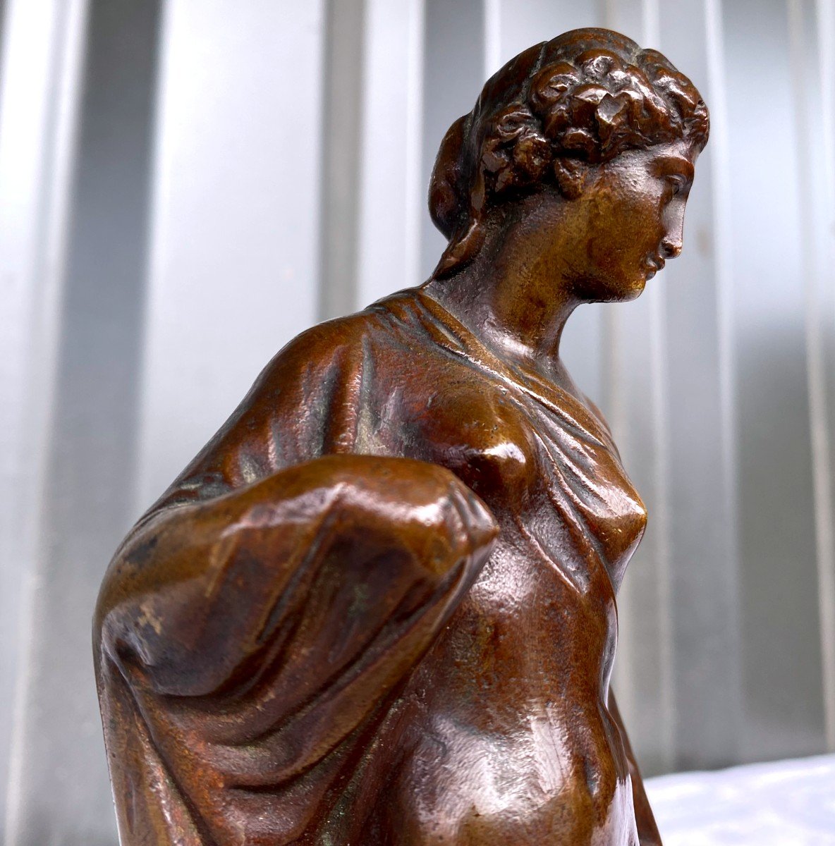 Bronze 19 I: Woman In The Drape In The Antique-photo-2