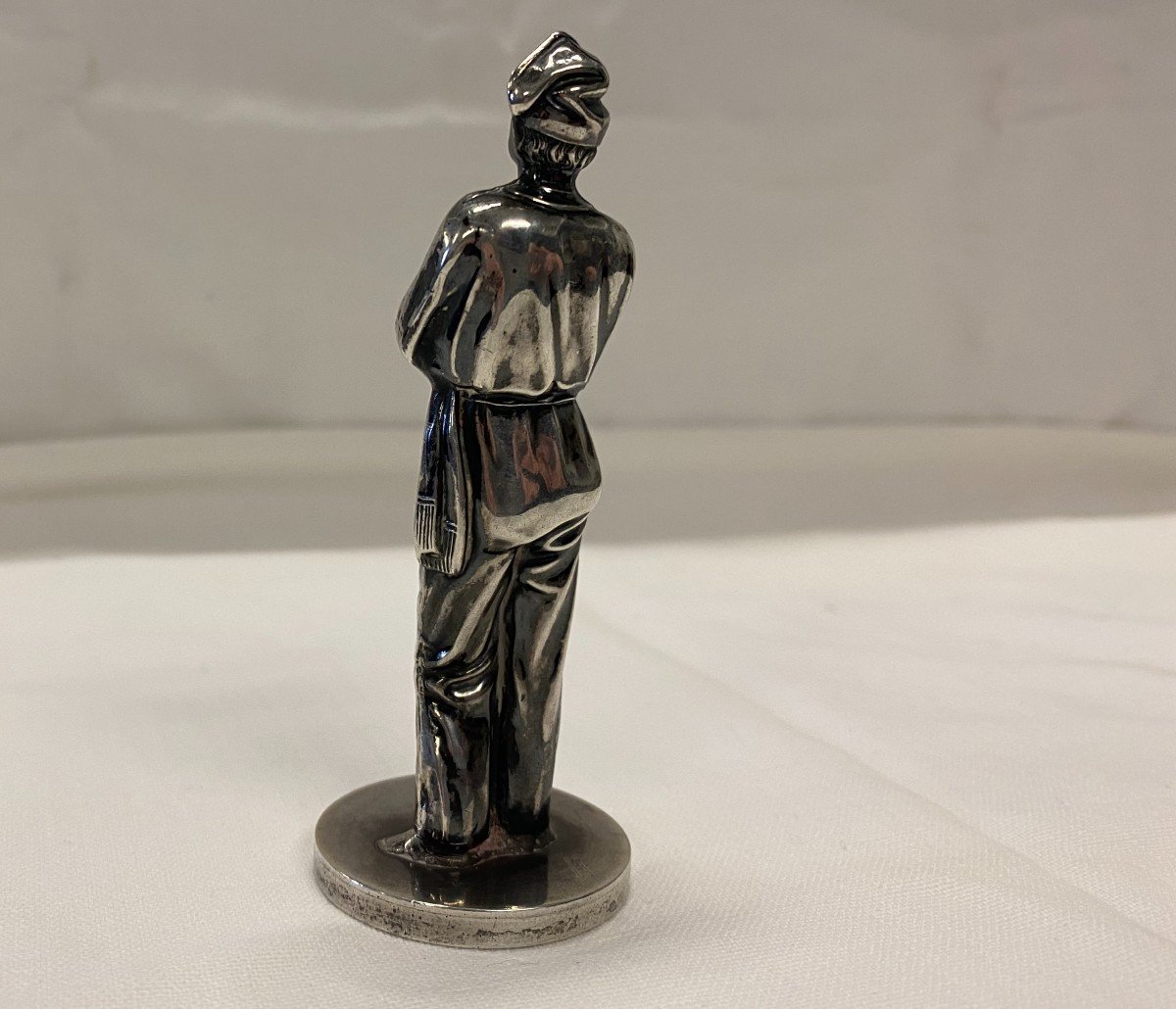 Marine Character In Sterling Silver - Early 20th Century-photo-3