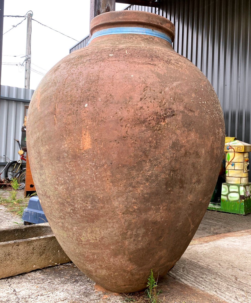 Exceptional And Gigantic Terracotta Jar 19th-photo-2