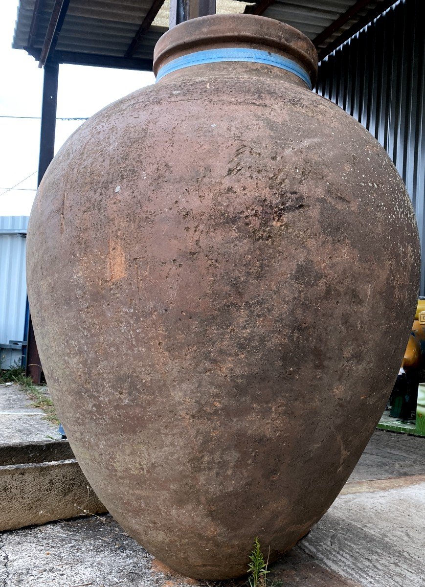 Exceptional And Gigantic Terracotta Jar 19th-photo-2