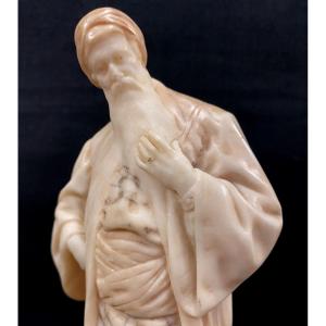 Adolf JAHN (1858 - 1941)- Fine Sculpture En Marbre Signée  "Nathan Le Sage" -  