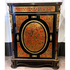 Boulle Tortoiseshell Furniture Blackened Wood, Napoleon III - 19th Century