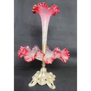 Crystal Tulip Tree Centerpiece - Late 19th Century