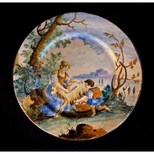 Castelli - Earthenware Plate Italy - 18th