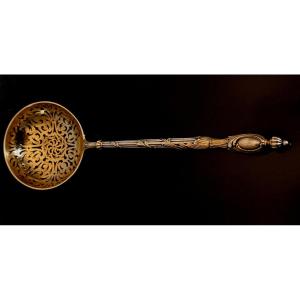 Silver Sprinkling Sugar Spoon 80 Grs 19th