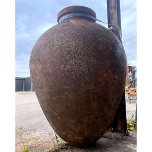 Exceptional And Gigantic Terracotta Jar 19th