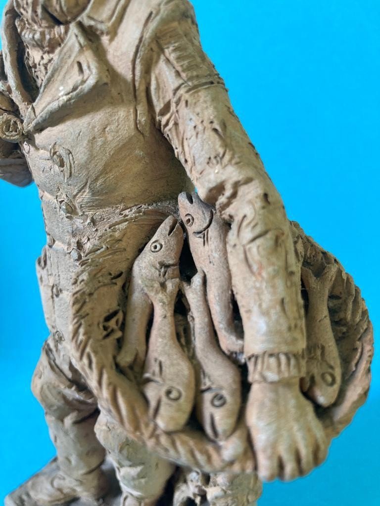 The Fisherman Terracotta Statuette Dieppe-photo-1