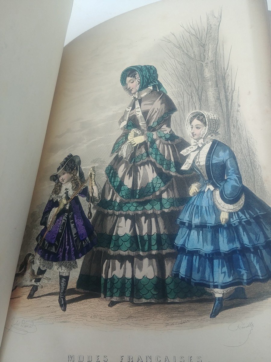 Recueil De 155  Gravures De Mode De 1844 à 1850 Livres Anciens-photo-1