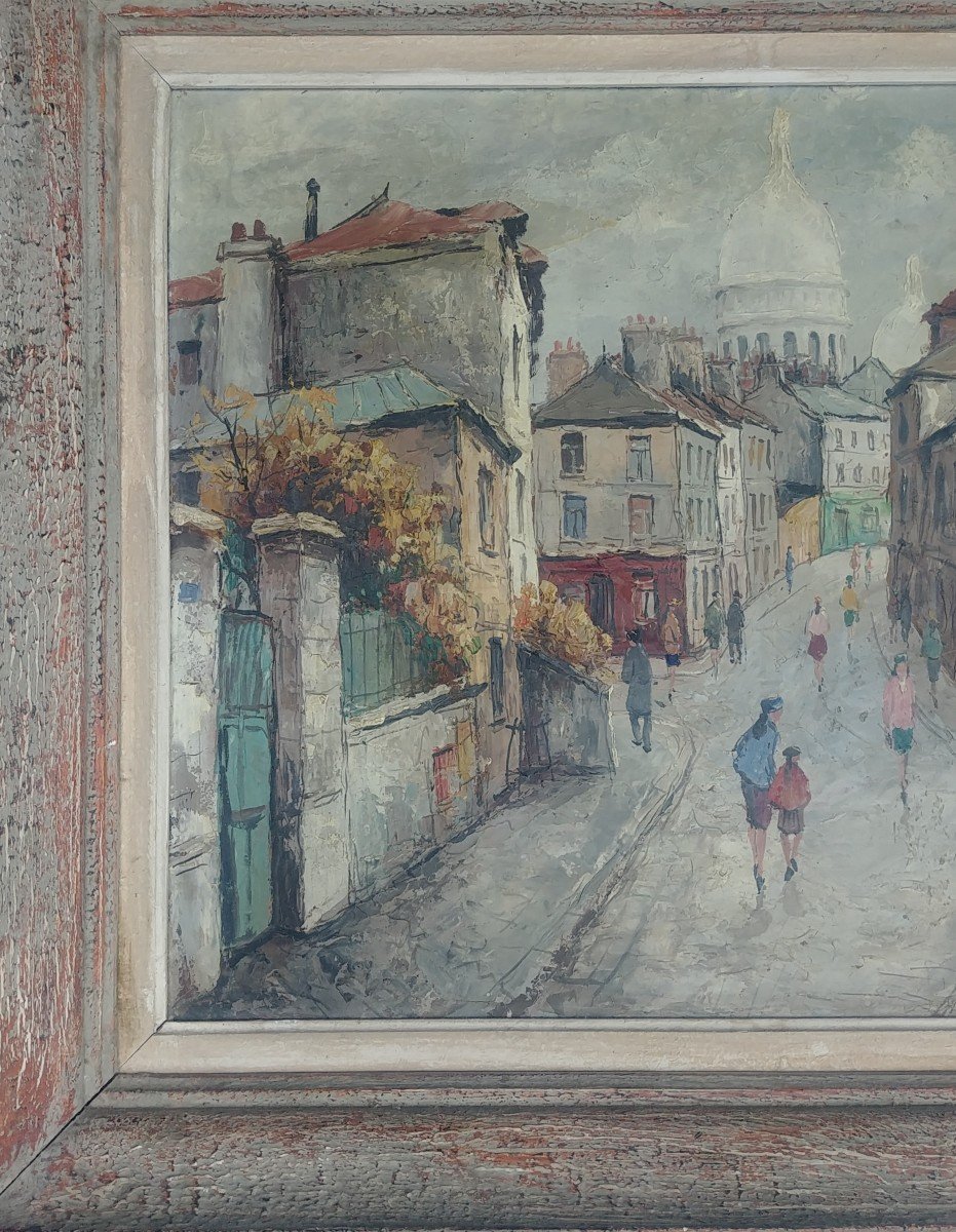 école De Montmartre Sacré-coeur Paris Tableau-photo-2