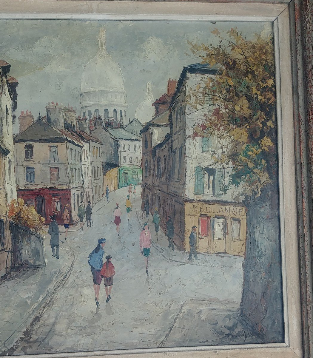 école De Montmartre Sacré-coeur Paris Tableau-photo-3