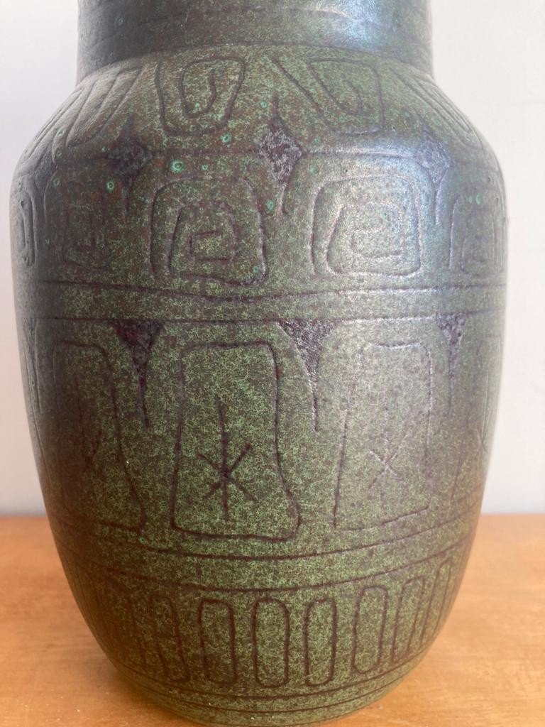 Vallauris Vase By Robert Meynard Ceramic From The 1960s-photo-3