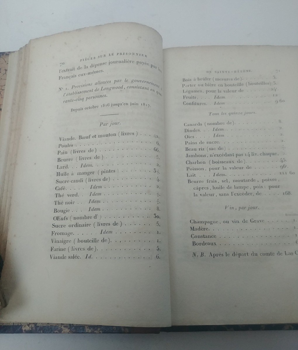 Le Captif De Sainte-hélène 1821-1822 Empereur Napoléon Livres Anciens-photo-3