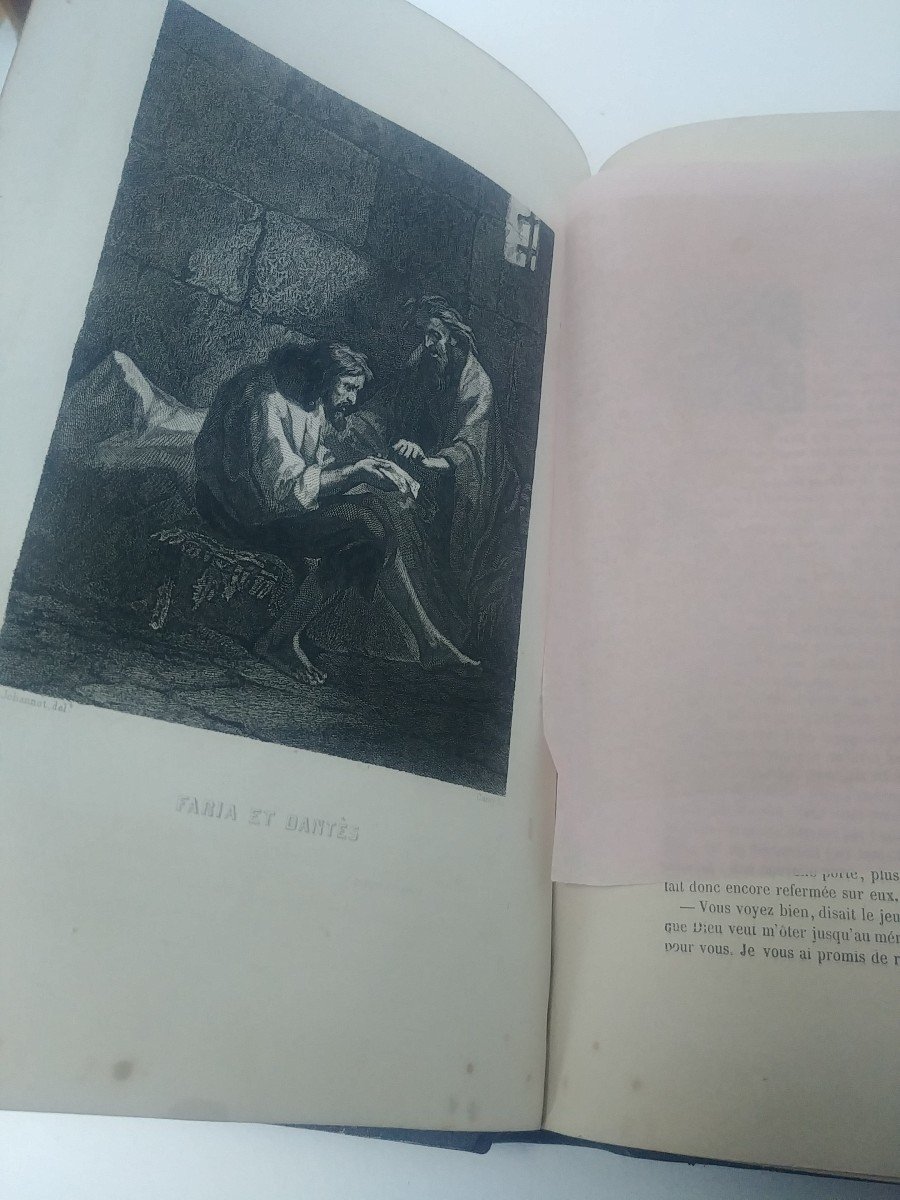 Le Comte De Monte-christo Dmb 1858 Livres Anciens-photo-2