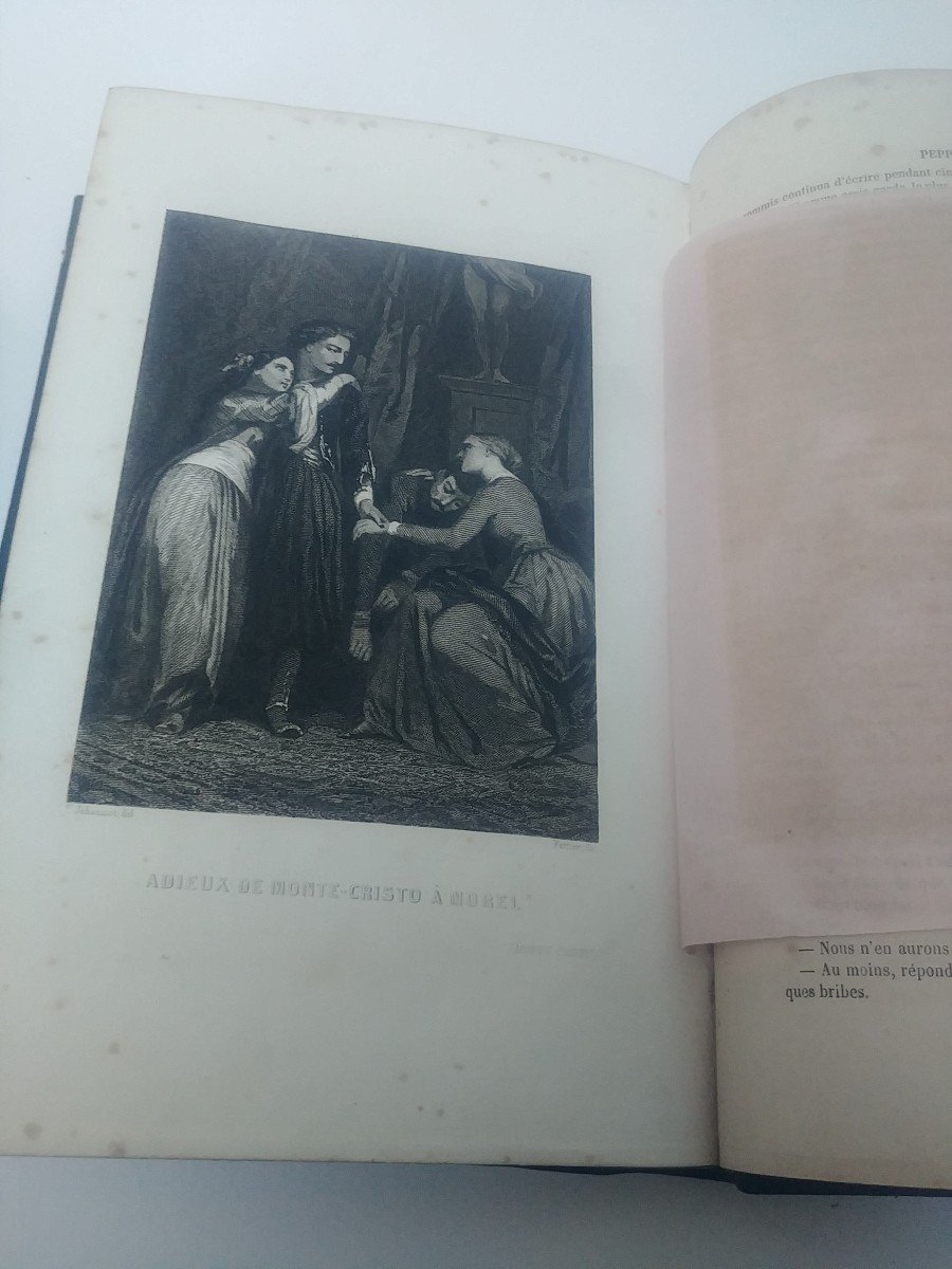 Le Comte De Monte-christo Dmb 1858 Livres Anciens-photo-4
