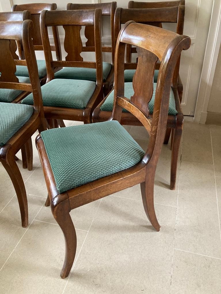 Series Of 8 Mahogany Restoration Period Chairs-photo-2