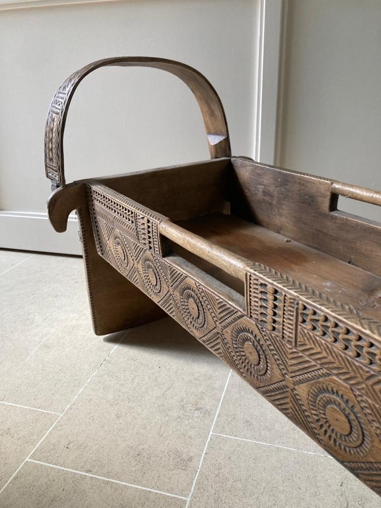 Cradle Folk Art Savoie Basque Country-photo-3