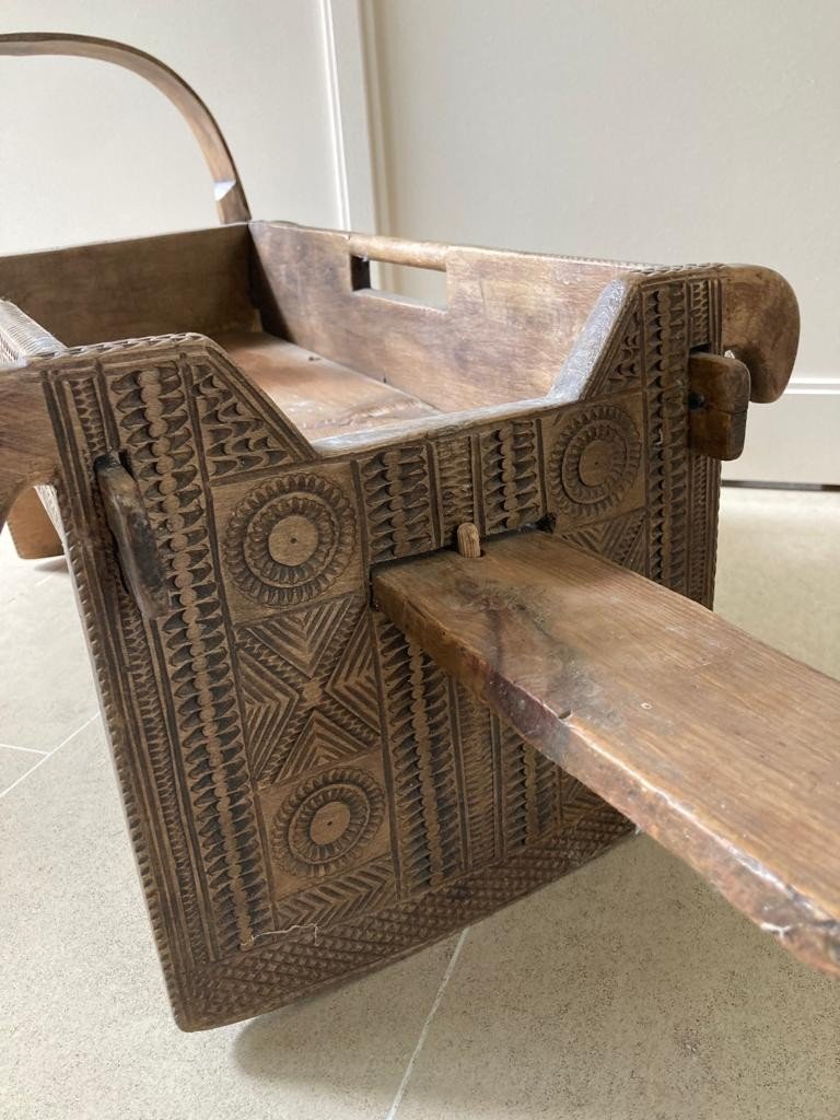 Cradle Folk Art Savoie Basque Country-photo-4